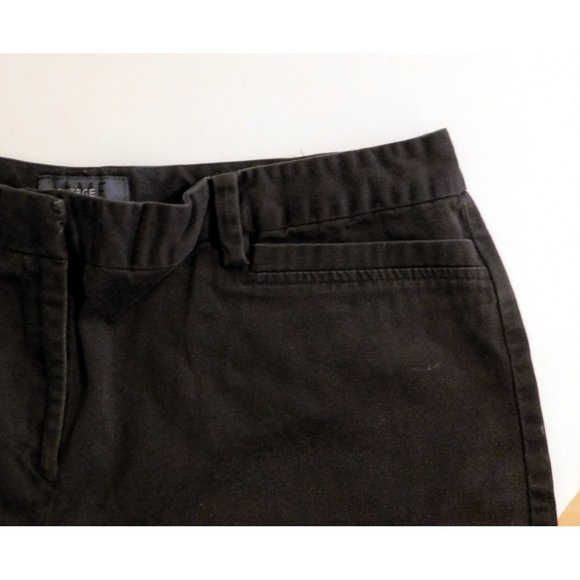 George Shorts Ladies 16 Dark Chocolate Brown Flat Front Cuffed Hem Cotton Blend - Picture 7 of 8